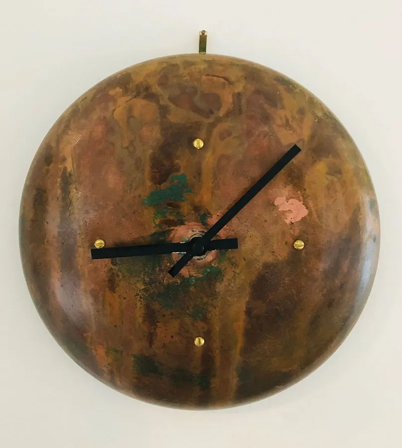 copper wall clock